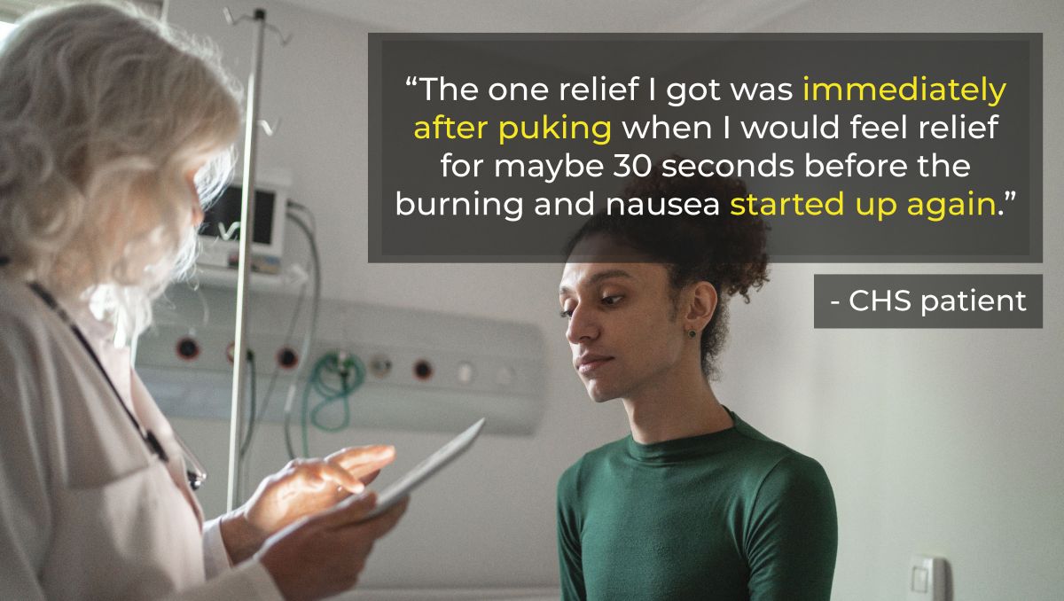 Cannabinoid Hyperemesis Syndrome (CHS) Explained: Pattern of signs