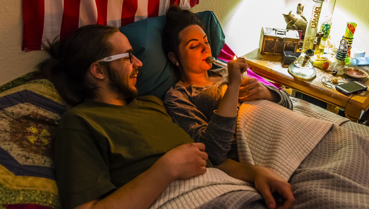 Marijuana boots the spark in the couple in sex.