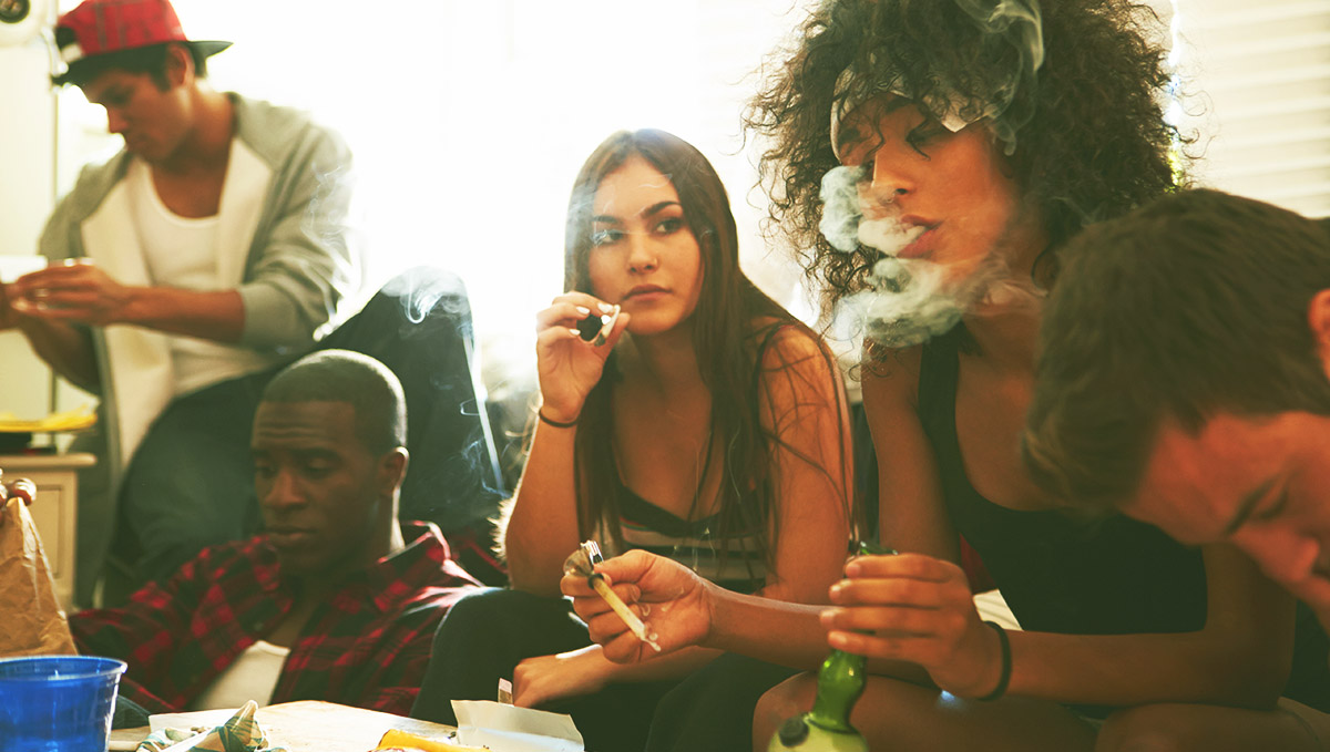 Bongs filter many of the harmful chemicals found when smoking joints. Bongs filter many of the harmful chemicals found when smoking joints.