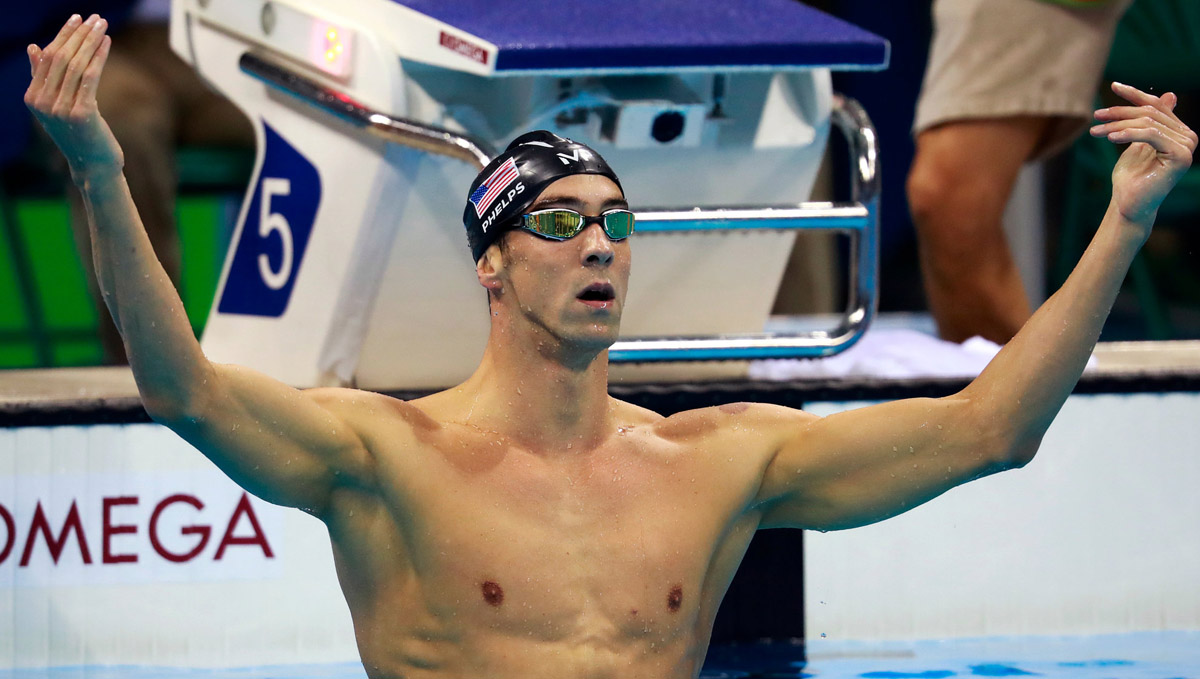 Michael Phelps, an Olympic swimmer who uses marijuana.