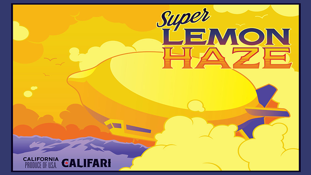 Califari Launches Cannabis Digital Art Marketplace: Lemon Haze poster by Califari.