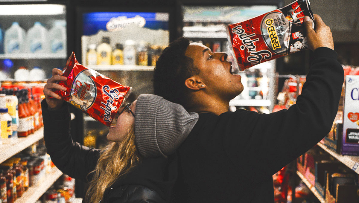 You'll likely go sweet to salty and on loop, so add this to your stoner groceries list.