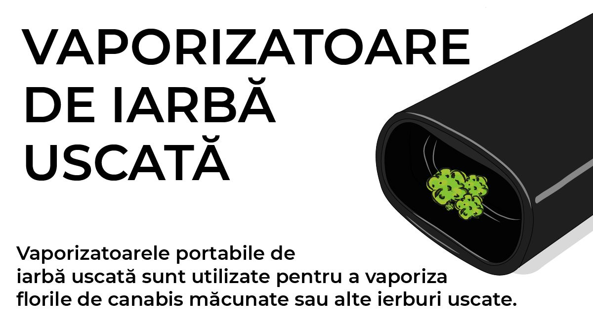 Ilustrație Vaporizator de Ierburi Uscate de Canabis Ilustrație Vaporizator de Ierburi Uscate de Canabis