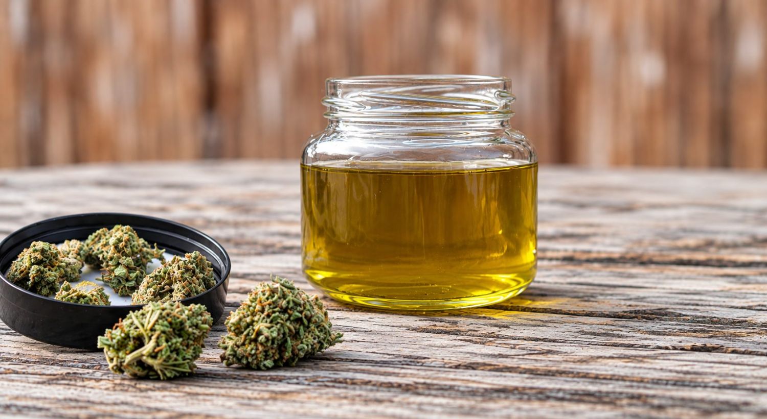 Was tun mit Cannabisresten: Materialien für Olivenöl Was tun mit Cannabisresten: Materialien für Olivenöl