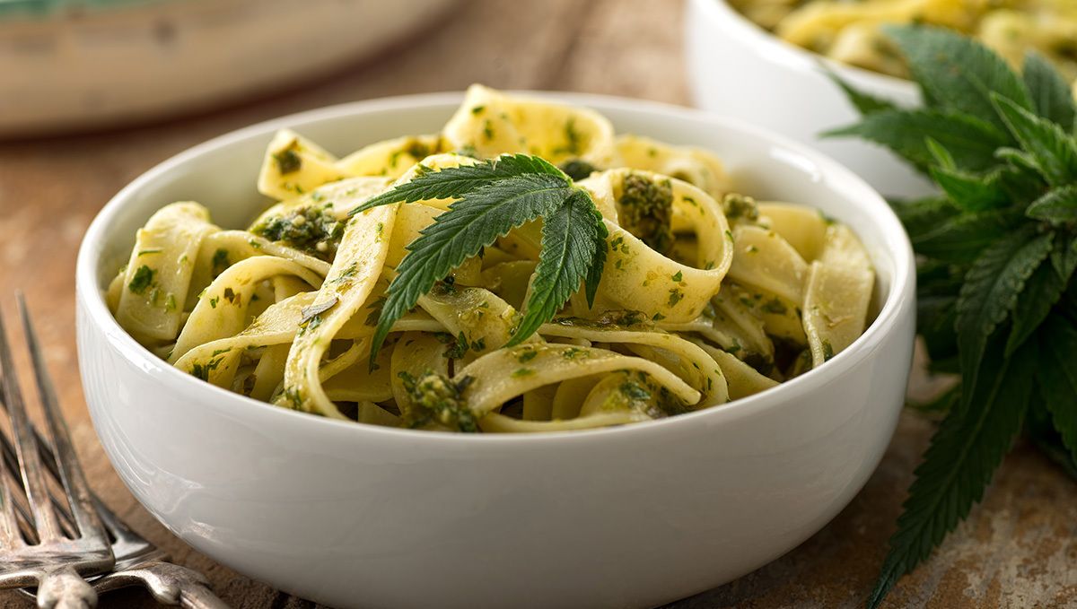 How To Make Cannabis Oil At Home: A Step-By-Step Guide: cannabis-infused basil pesto