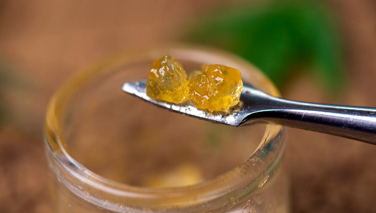 How Much is a Half Ounce of Weed? The Complete Weed Price Breakdown: Two pieces of cannabis wax on a metal dabbing tool