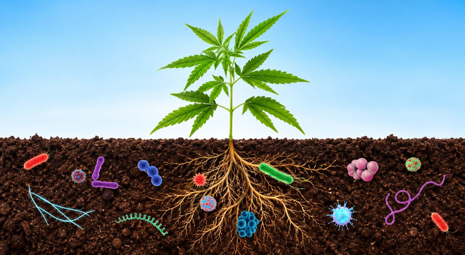Cannabis Roots: beneficial microorganisms Cannabis Roots: beneficial microorganisms