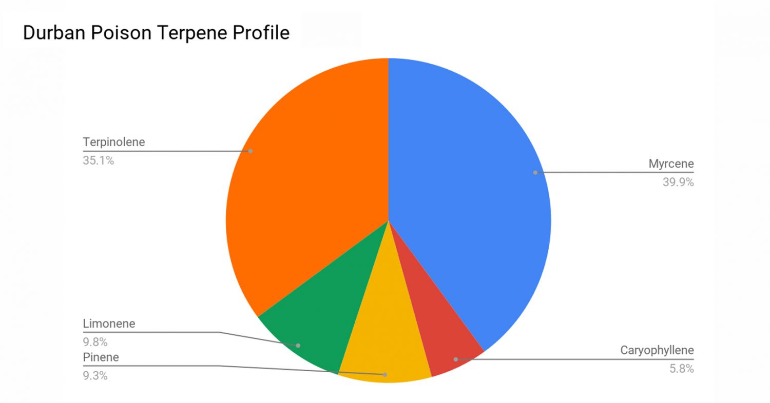 Durban poison week-by-week: terpene profile