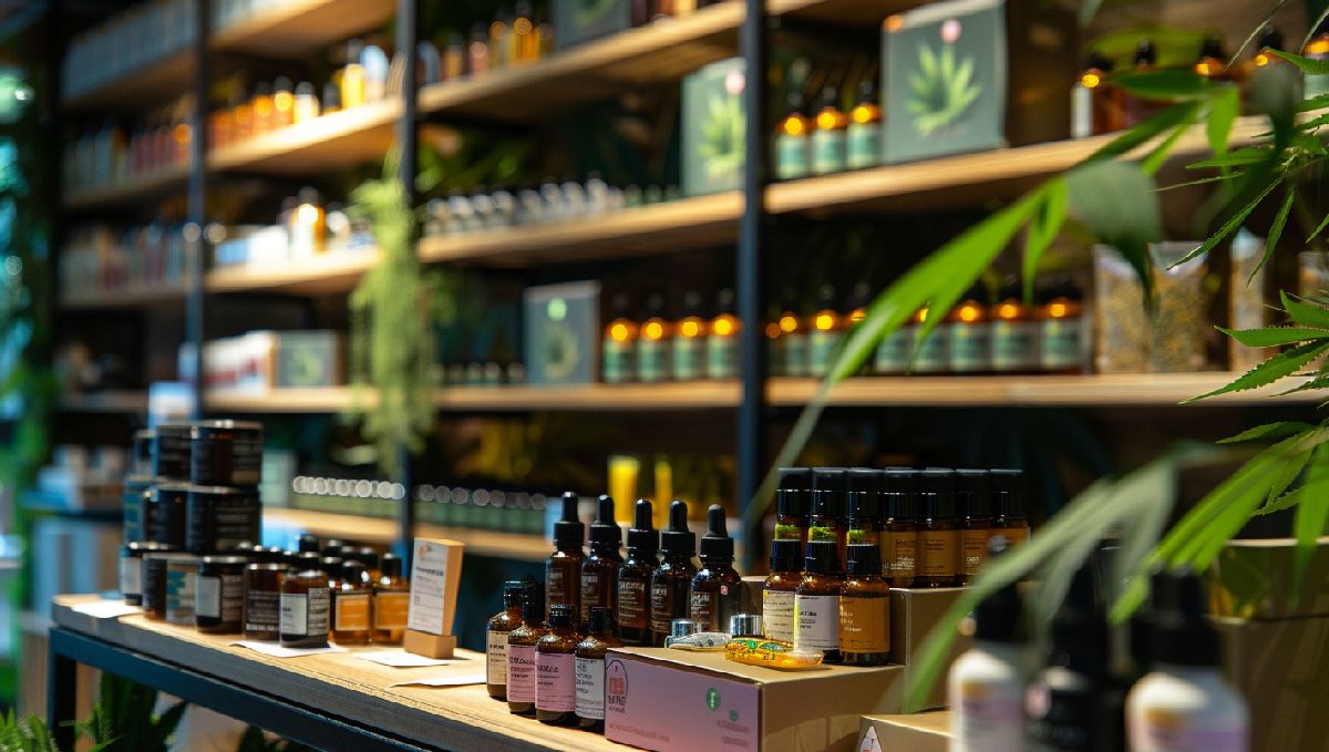 Weed in Ohio: Cannabis Legal Status Guide: Marijuana products on the shelves of a shop