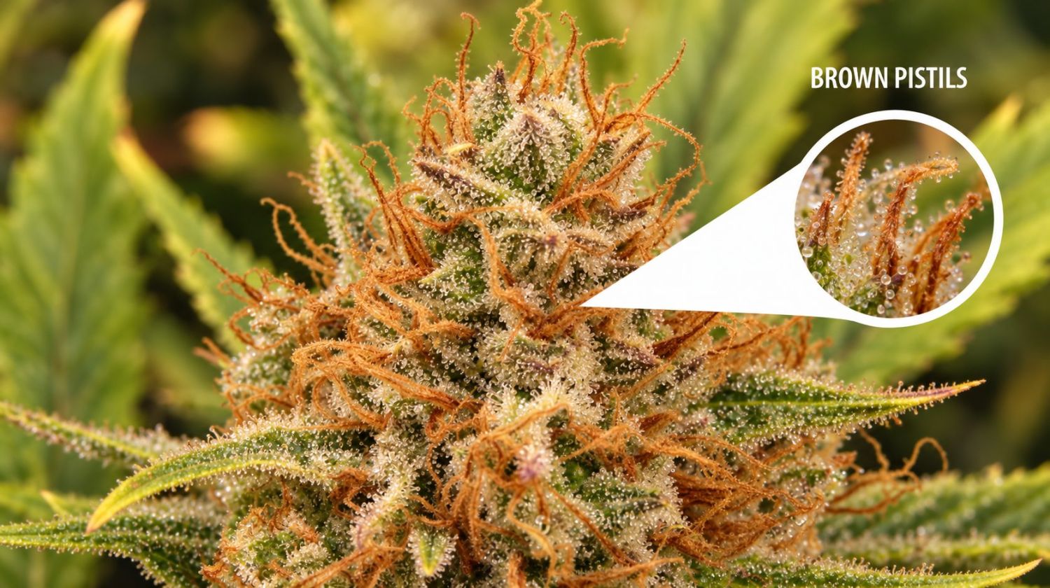Harvest Your Autoflowering Cannabis: brown stigmas Harvest Your Autoflowering Cannabis: brown stigmas