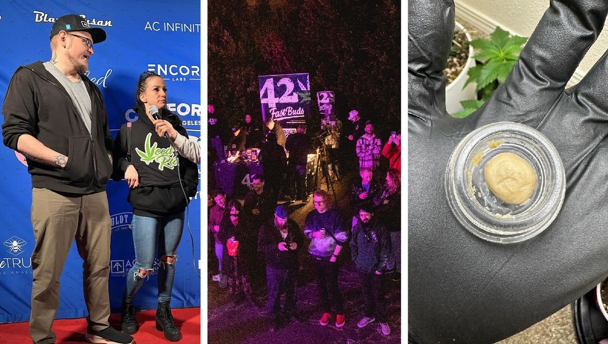 @imhighigan; ein Blick auf die Preisverleihung; Ztrawberriez Auto Rosin hergestellt von @good_buddy_flowers.