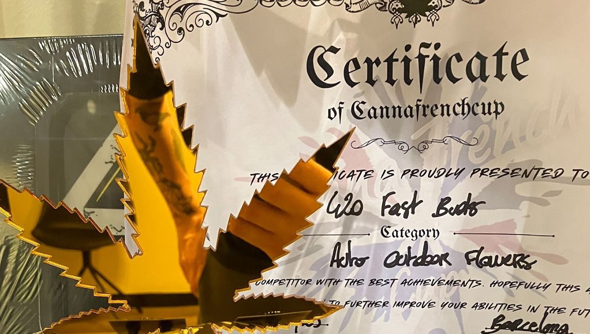 Our trophy from Canna French Cup 2023