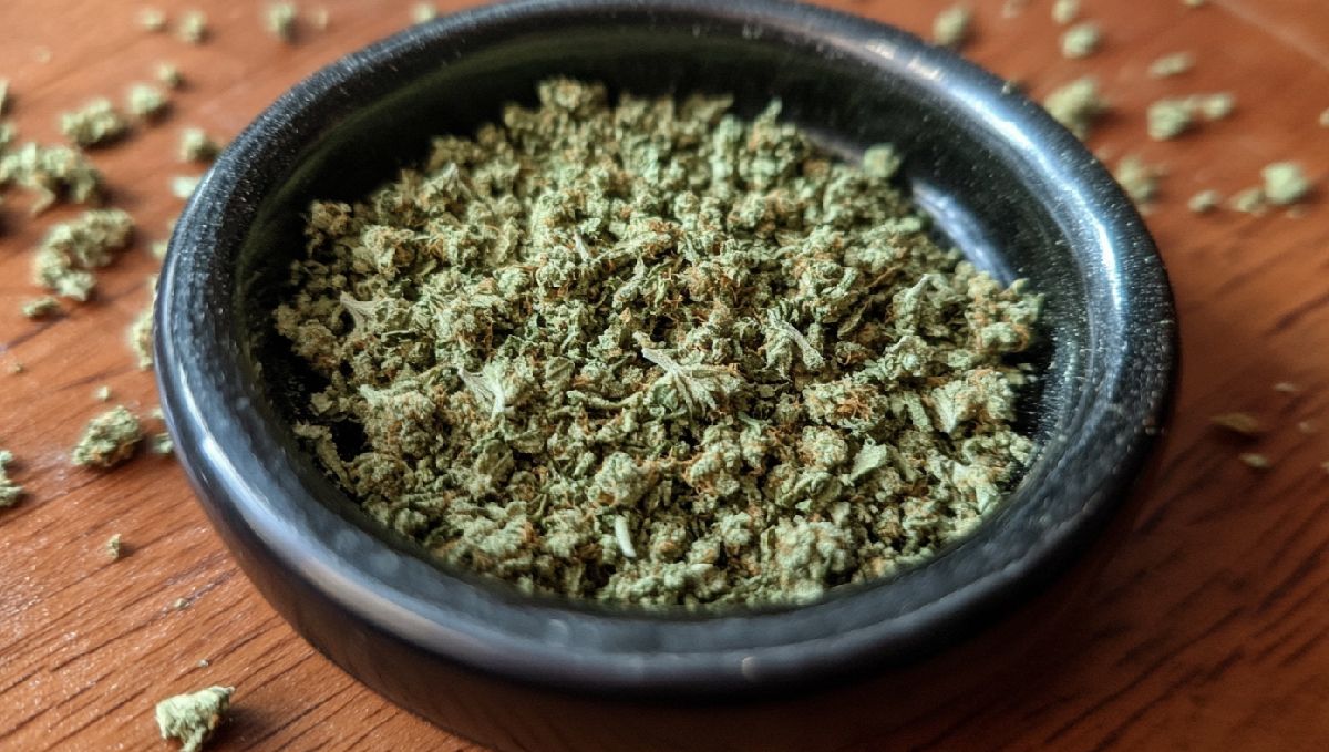 A Quarter of Weed: Understanding Marijuana Weights and Measurements: A small bowl of ground buds