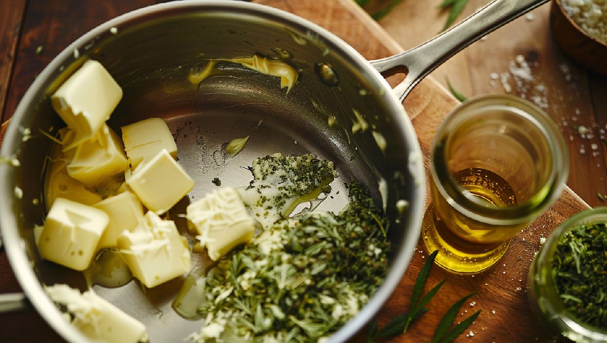Zubereitung von Cannabis-Butter Zubereitung von Cannabis-Butter