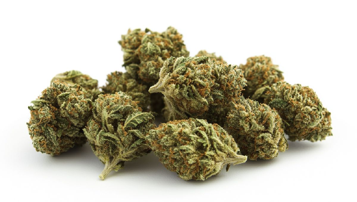 4 Grams of Weed: Understanding Marijuana Weights and Measurements: A small heap of dry cannabis buds on a white background 4 Grams of Weed: Understanding Marijuana Weights and Measurements: A small heap of dry cannabis buds on a white background