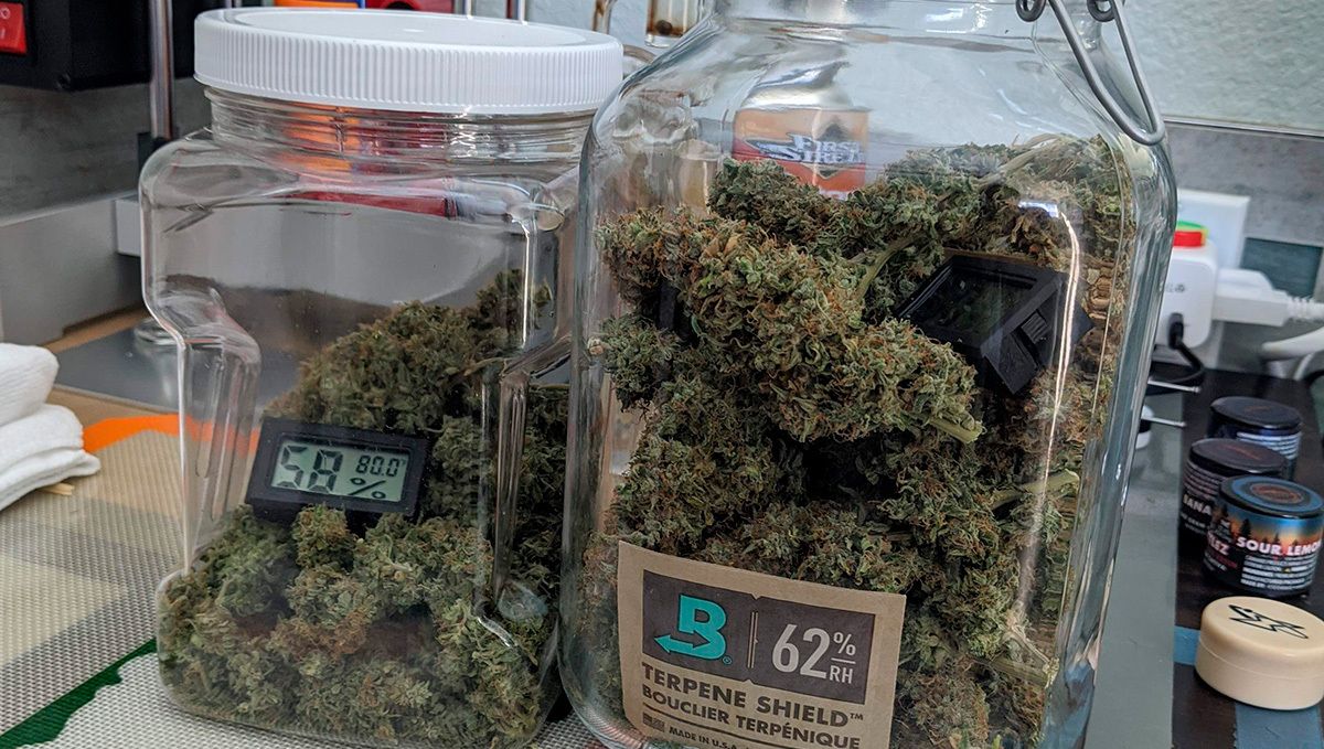Du kannst kleine Hygrometer und Boveda-Packs verwenden, um dein Gras immer frisch und konsumfertig zu halten