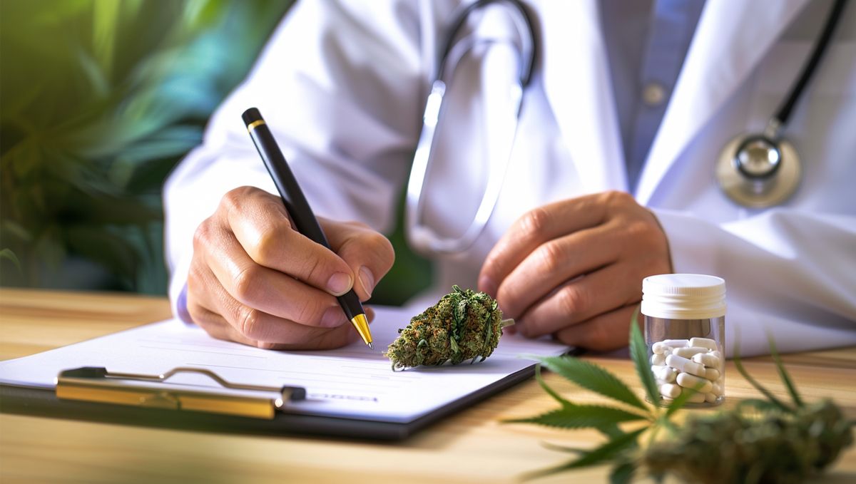 Weed in Pennsylvania: Cannabis Legal Status Guide: A doctor filling out a cannabis prescription